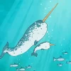 Narwhal Family And Baby Fish Paint By Numbers