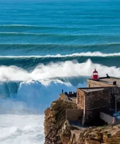 Nazare Portugal Waves Paint By Numbers