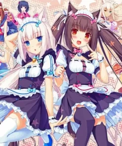 Nekopara Anime Girls Paint By Numbers