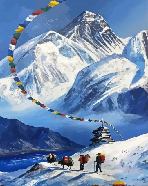 Nepal Everest Base Camp Paint By Numbers