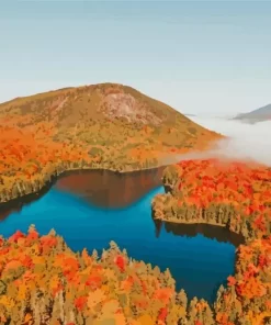 New Hampshire Fall Foliage Paint By Numbers