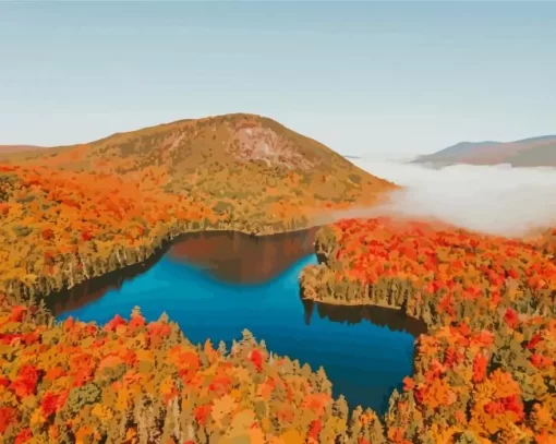 New Hampshire Fall Foliage Paint By Numbers