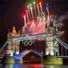 Olympics Tower Bridge Fireworks Paint By Numbers