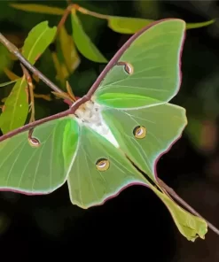 Moon Moth Paint By Numbers