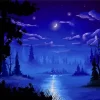 Moonlight On The Lake Paint By Numbers