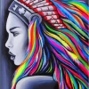 Native Lady Paint By Numbers