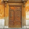 Old Vintage Italian Door Paint By Numbers