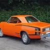 Orange Car 1970 Super Bee Paint By Numbers