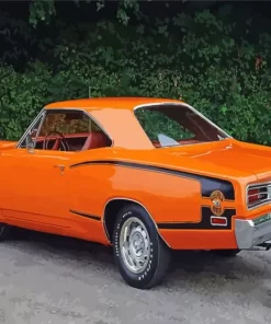 Orange Car 1970 Super Bee Paint By Numbers